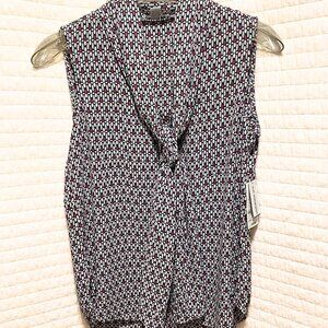 Bar lll Geometric Bow Tie Blouse